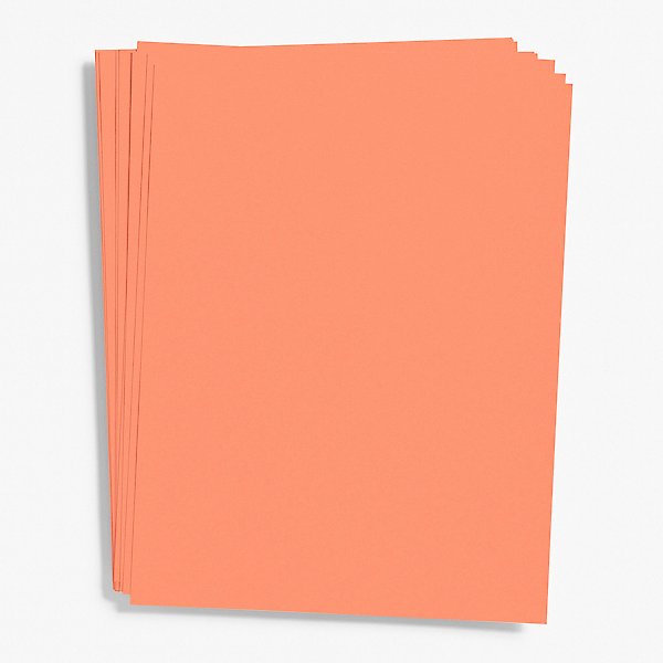 Papaya Card Stock 8.5 x 11 Bulk Pack