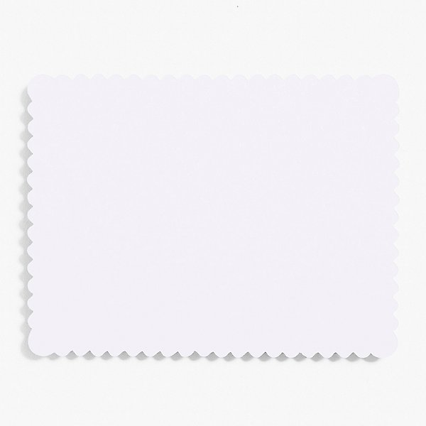 Scallop A2 Pure White Cards