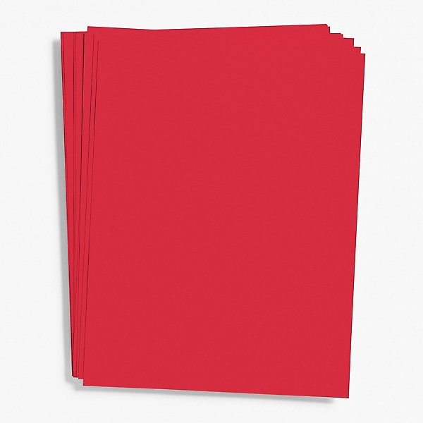 Red Ruled Business Paper, 8.5 x 11