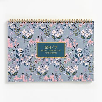 24/7 perpetual weekly desk calendar | paper source