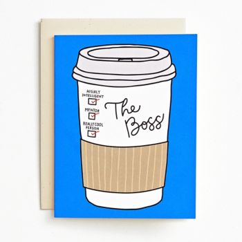 The Boss Coffee Card | Paper Source