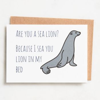 Sea Lion Valentine Card | Paper Source