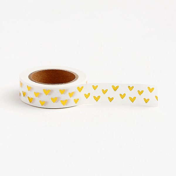 Gold Foil Hearts Washi, Planner and Journaling Tapes