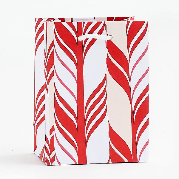 25 paper Red and white candy stripe sweet bags 