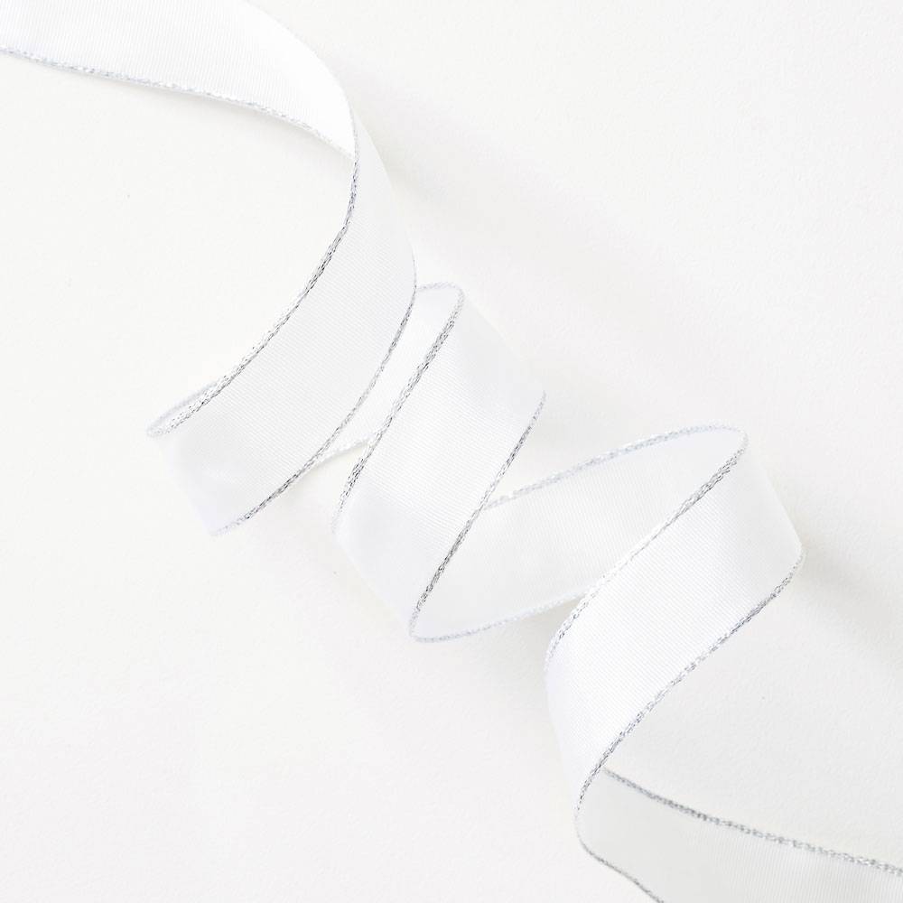 Paper Source White Iridescent Ribbon