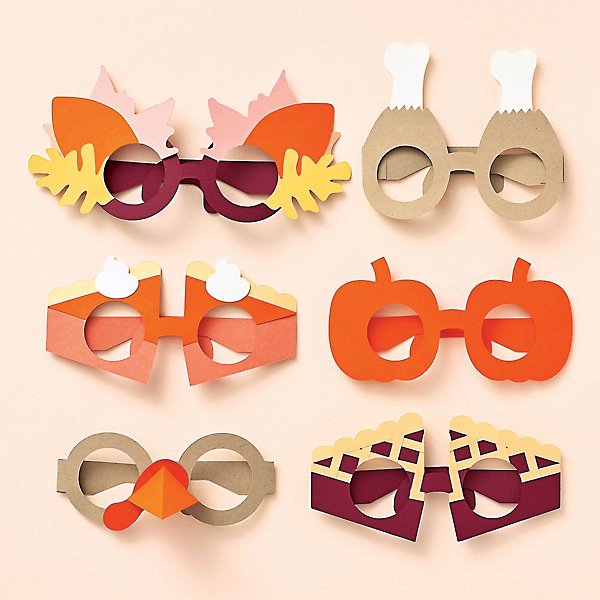 Glasses Paper Craft for Christmas * Moms and Crafters