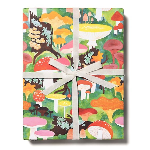 Classic Mushroom Fall Forest Wrapping Paper — Caledonia Forest