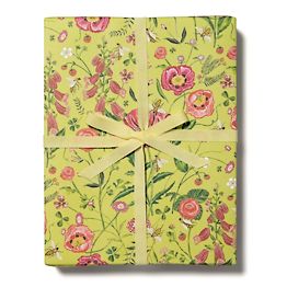 Wrapping Paper: Pink Juliet Floral gift Wrap, Birthday, Holiday, Christmas  
