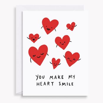 Heart Smile Valentine Card | Paper Source