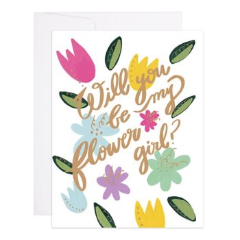 Be My Flower Girl Wedding Card | Paper Source