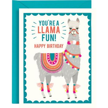 Llama Fun Birthday Card | Paper Source
