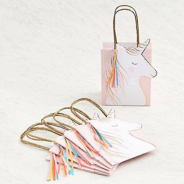 Details about   UNICORN Paper Party Bags With Handles Birthday Goody Favour Loot Bag Gift H512 