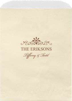 Decorative Scrolls Custom Wax Lined Bags Paper Source