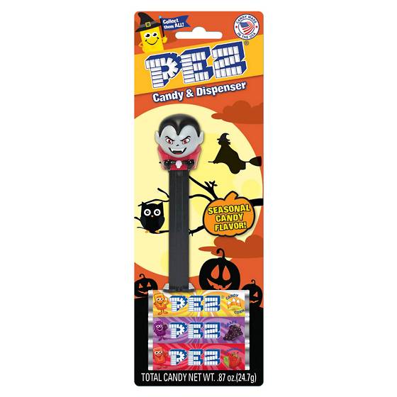 PEZ candy with Halloween-themed dispenser.