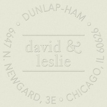 Circle Ampersand Return Address Embosser | Paper Source