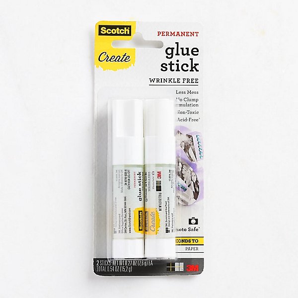 3M Scotch Wrinkle Free Glue Stick - 2 pack, 0.27 oz each