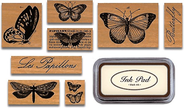 Black Ink A-6170 Celtic Butterfly Self Inking Rubber Stamp StampExpression