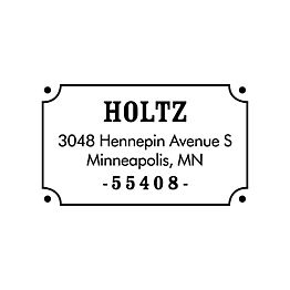 Personalized Address Langley Round 2 Custom Stamp – Creative Rubber Stamps