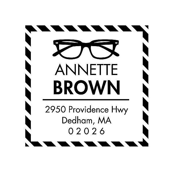 Uppercase Personalized Return Address Stamp, Custom Return Address Stamp,  Family Name Return Address Stamp The Browns