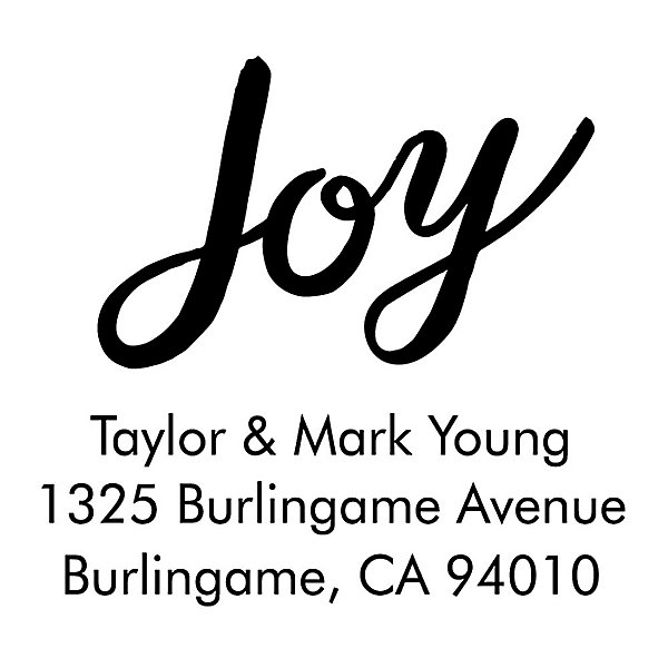 Paper Source Joy Script Custom Embosser