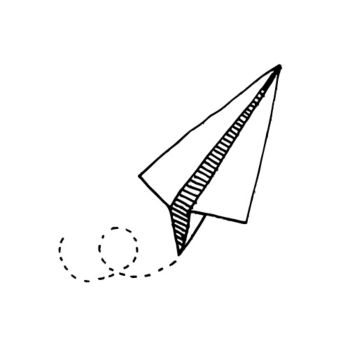 Paper Plane Custom Stamp | Paper Source