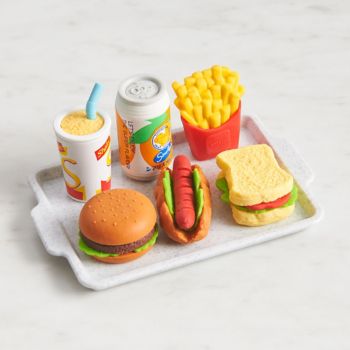 Fast Food Erasers