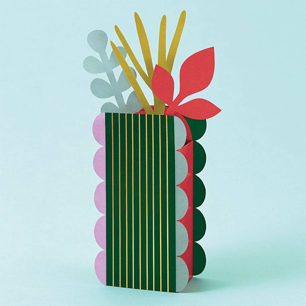 Modern Vase Paper Craft Kit