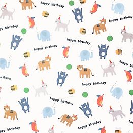Birthday Wrapping Paper Black And White Zebra Print Large Sheet Of Gift  Wrap