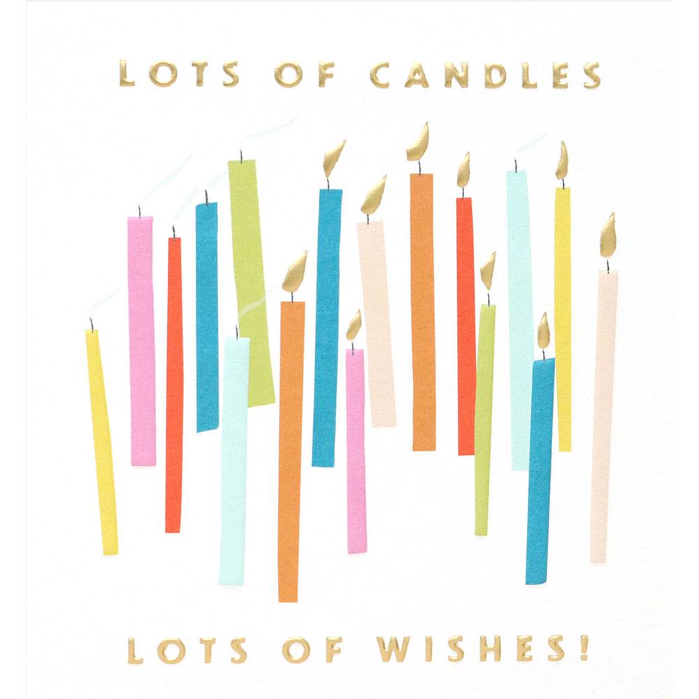 Lots Of Candles Birthday Card