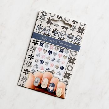 Holiday Metallic Nail Stickers