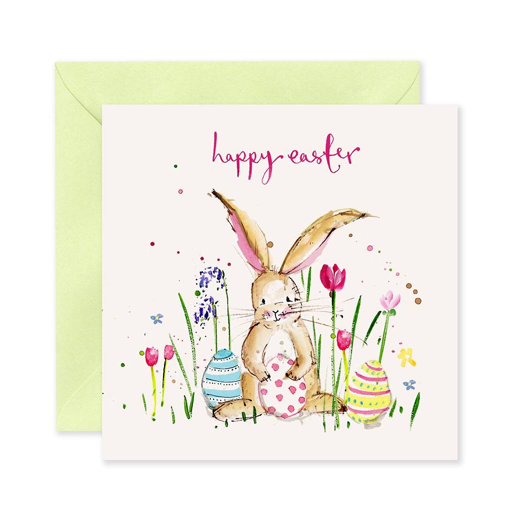 Bunny Happy Easter Card