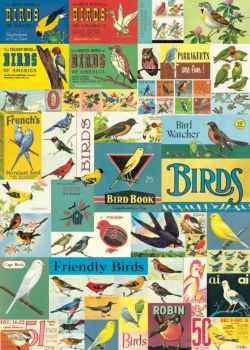 Vintage Birds Flat Wrap