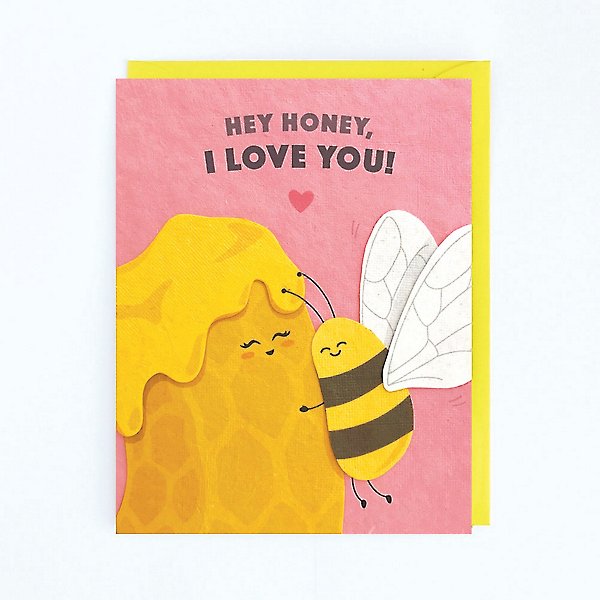I Love Honey - Honey Heart Greeting Card for Sale by maxarus