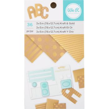 Kraft and Foil 3" x 5" Pad