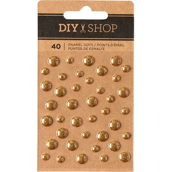 DIY Shop Gold Enamel Dots