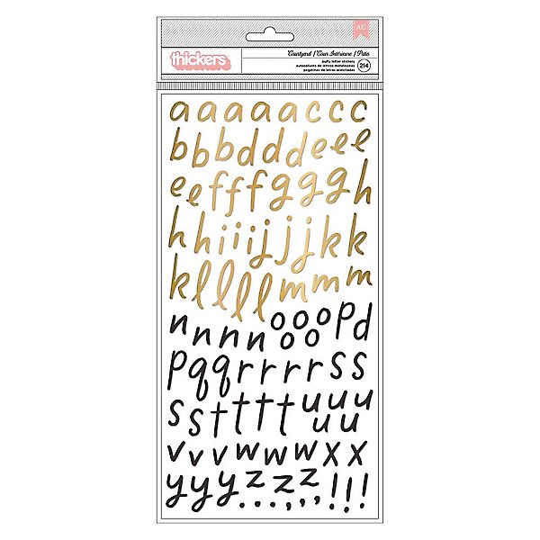 12 Pack: Gold Foil Alphabet Stickers by Recollections™