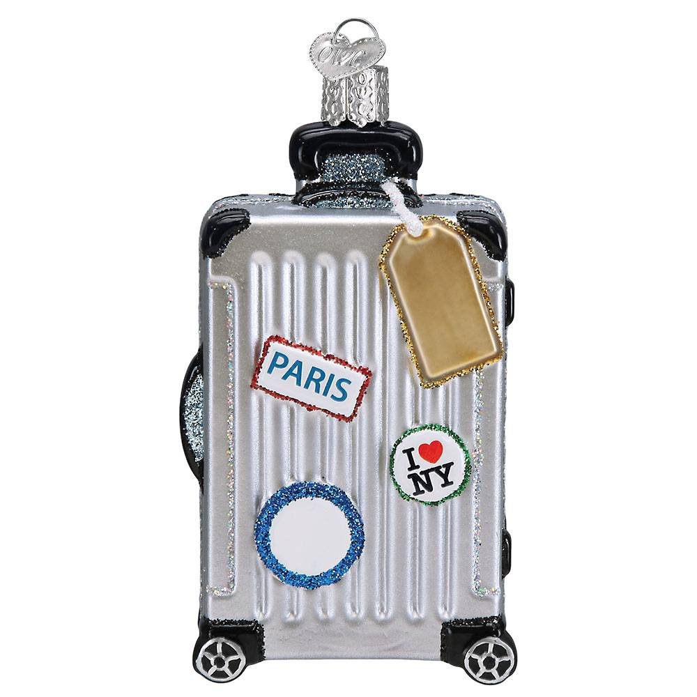 Rolling Suitcase Ornament