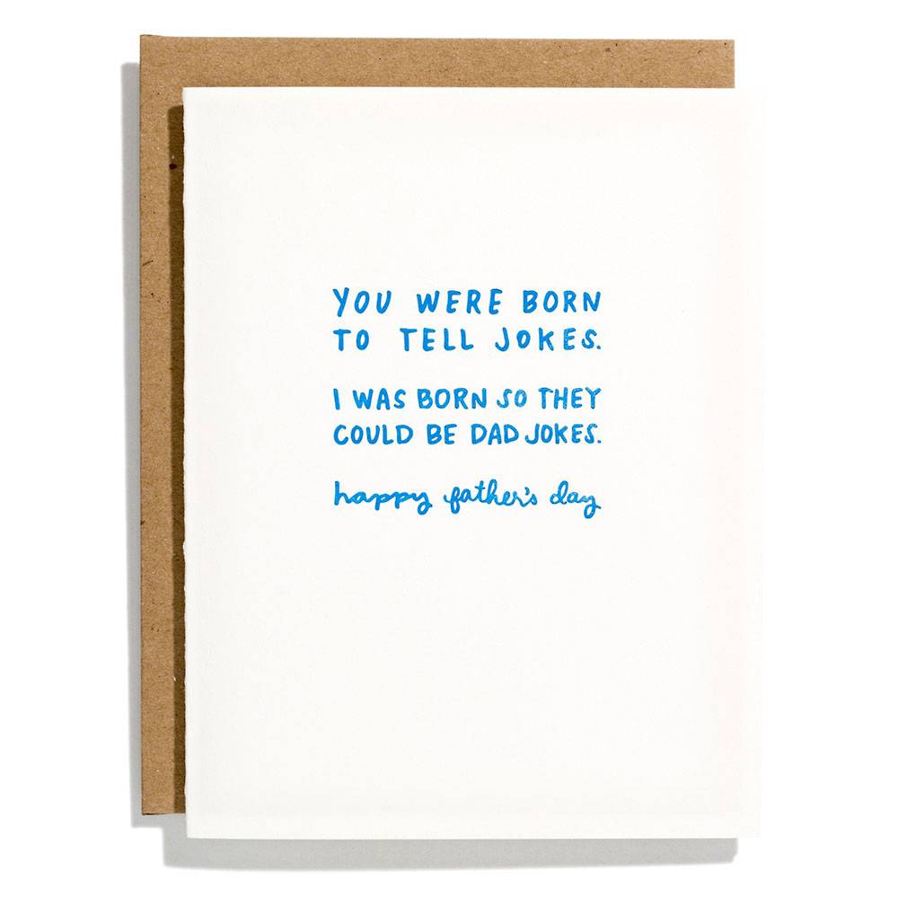 Father's Day Greeting Card Born To Tell Jokes