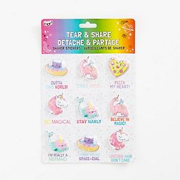 Pink & Coral Glitter Heart Stickers