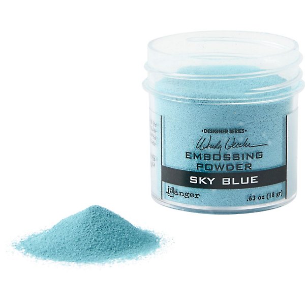 Sky Blue Embossing Powder Paper Source
