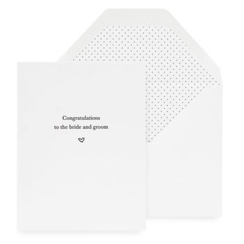 Bride & Groom Congratulations Card | Paper Source