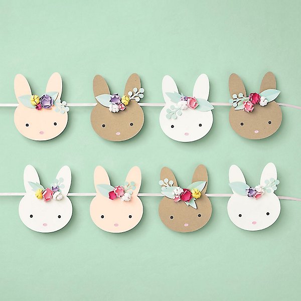 Flower Crown Bunny DIY to go Kit  6x6 Stencil and Board – BoardRoom46