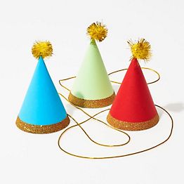 Mini Pom Party Hats | Paper Source