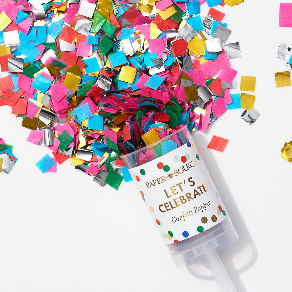 Confetti Push-Pop Eco-Friendly Multi-colour 