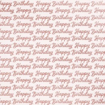 Pink Glitter Happy Birthday Wrapping Paper