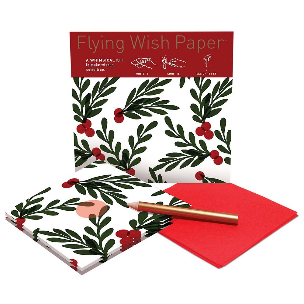 Holly Berry Flying Wish Paper