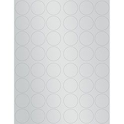 Silver 1.25 inch Round Printable Labels | Paper Source