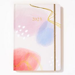 2022-2023 Blossom Weekly Monthly Planner Hardcover 2022 January to December Calendar Planner 6.1” X 8.5” Spiral Academic Planner White Flowers Daily Planner 2022 Floral Agenda Planner for Women 