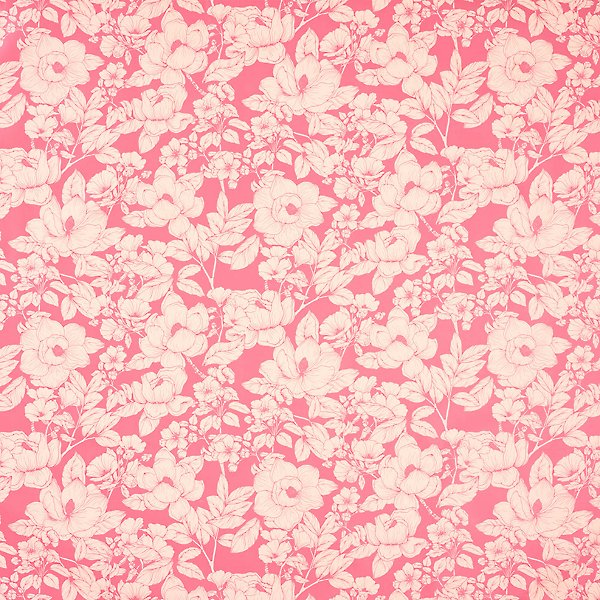 Hot Pink Double Sided Floral Wrapping Paper - 20 Sheets - LO