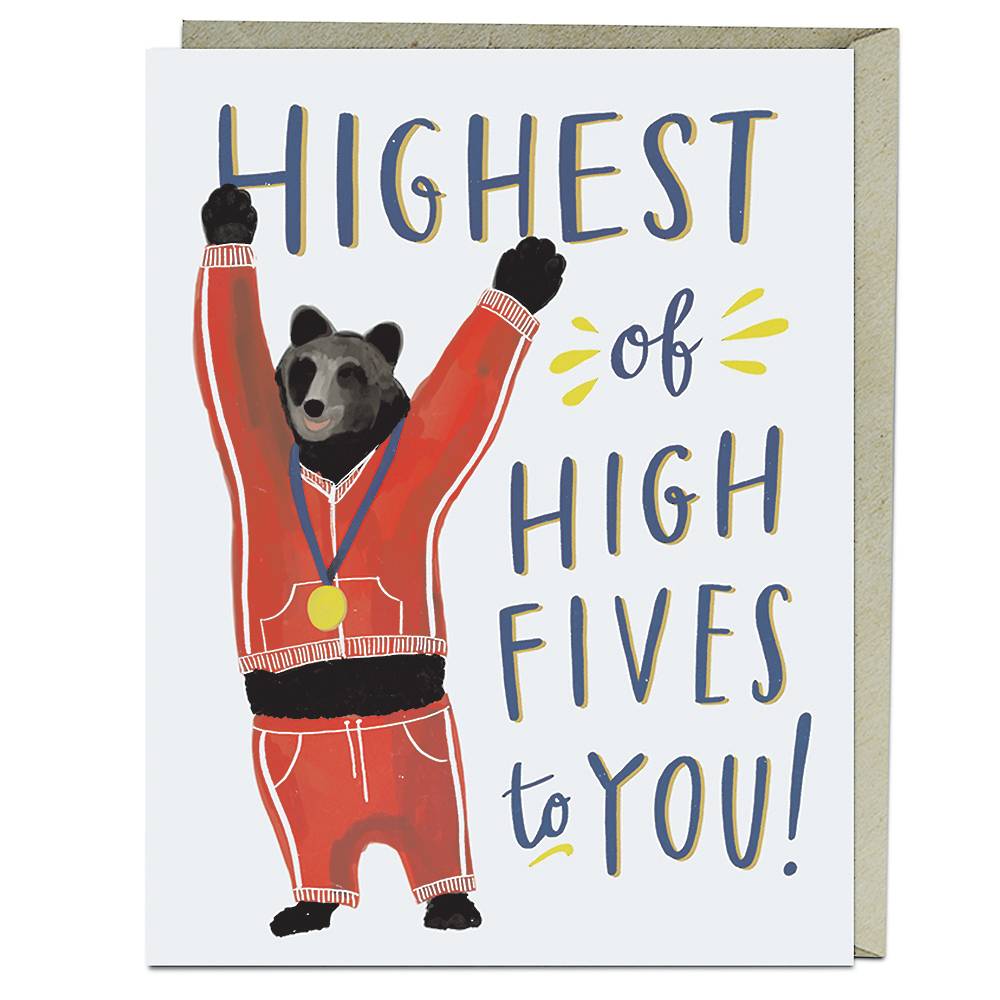 Highest Of High Fives Greeting Card